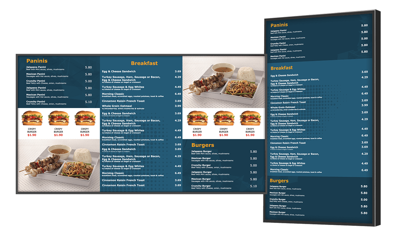 Digital Menu Boards for Fast Casual Restaurants