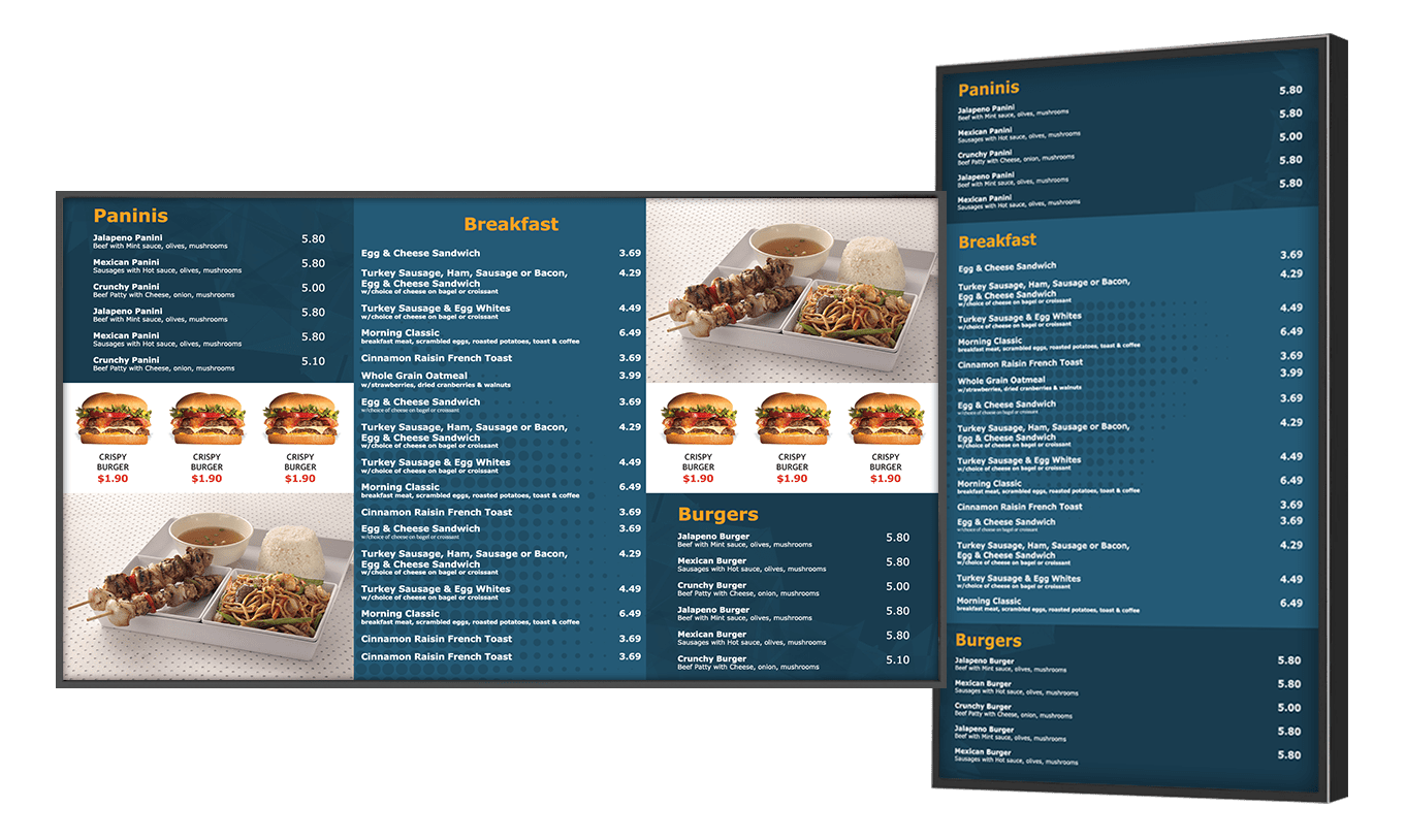 Digital Menu Board Templates