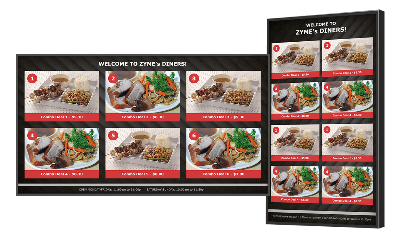 Digital Menu Board Templates